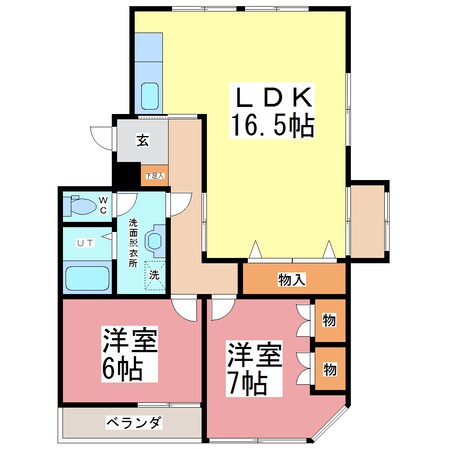 すみマンションの物件間取画像